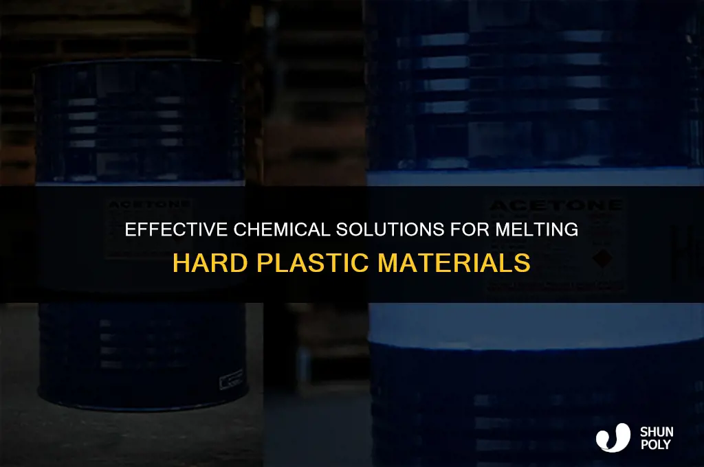 what chemical will melt hard plastic