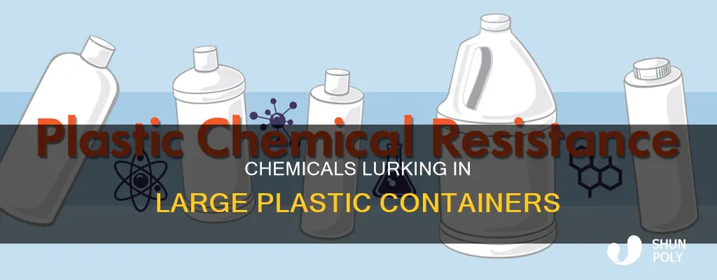 what chemicals are found in large plastic containers