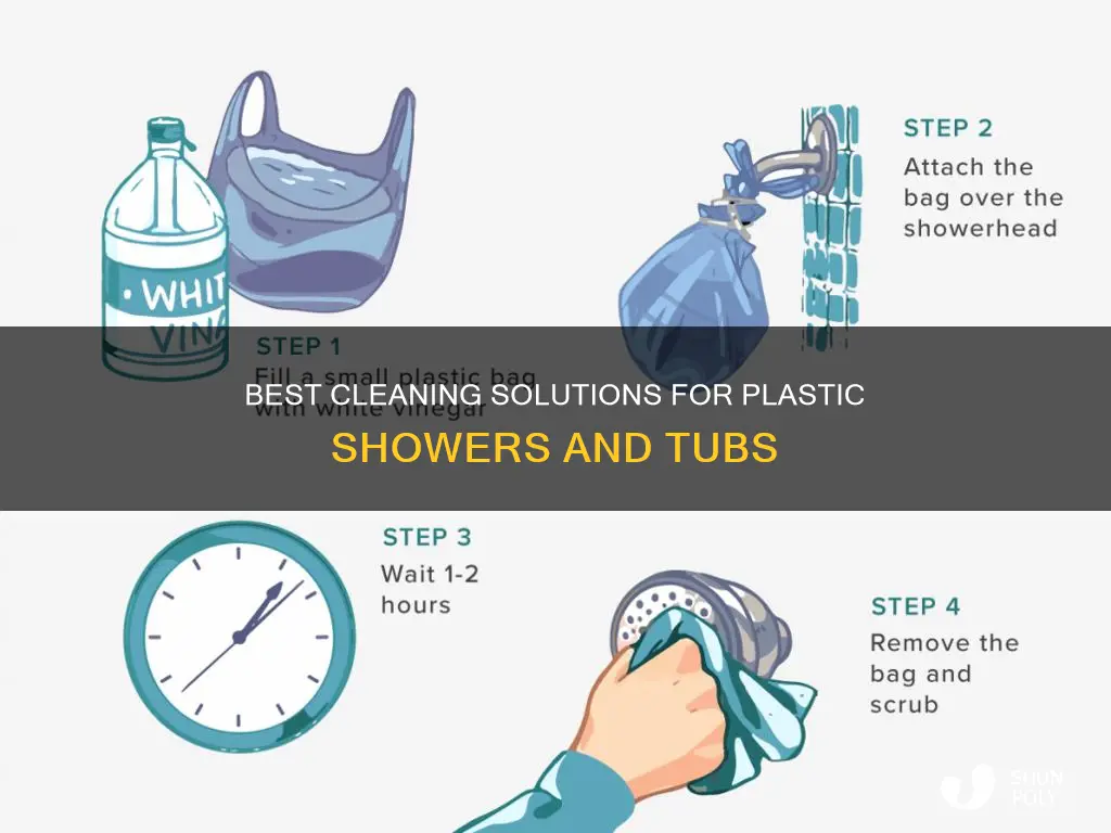 what cleans plastic shower stalls and tubs