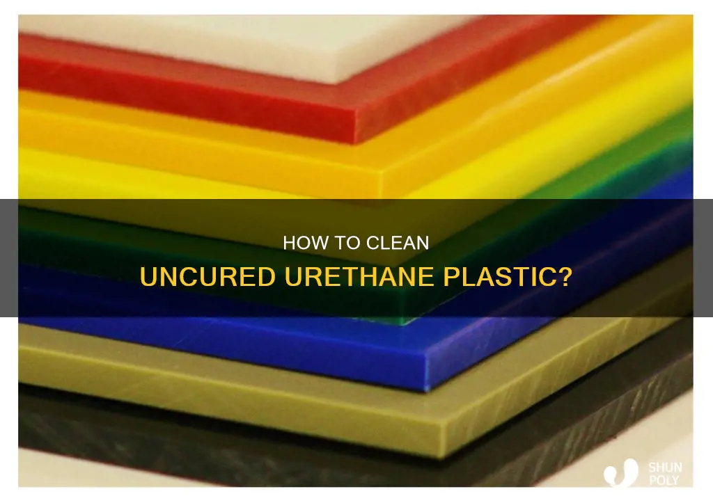 what cleans up urethane plastic uncured