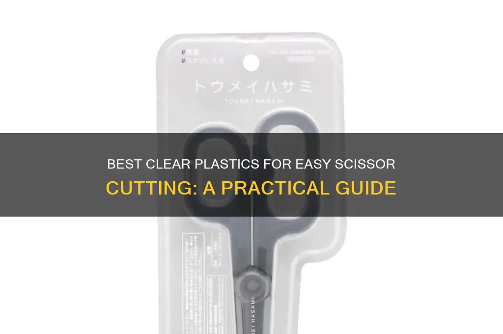 what clear plastic to cut with scissors