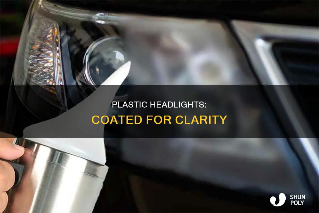 what coating is on plastic headlights