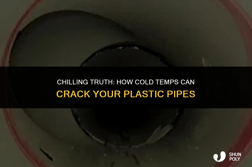 what cold temperature will crack plastic pipes or nozzles