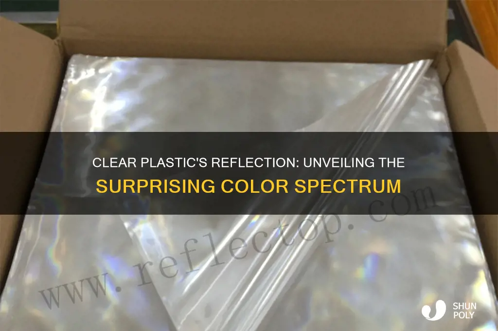 what color does clear plastic reflect
