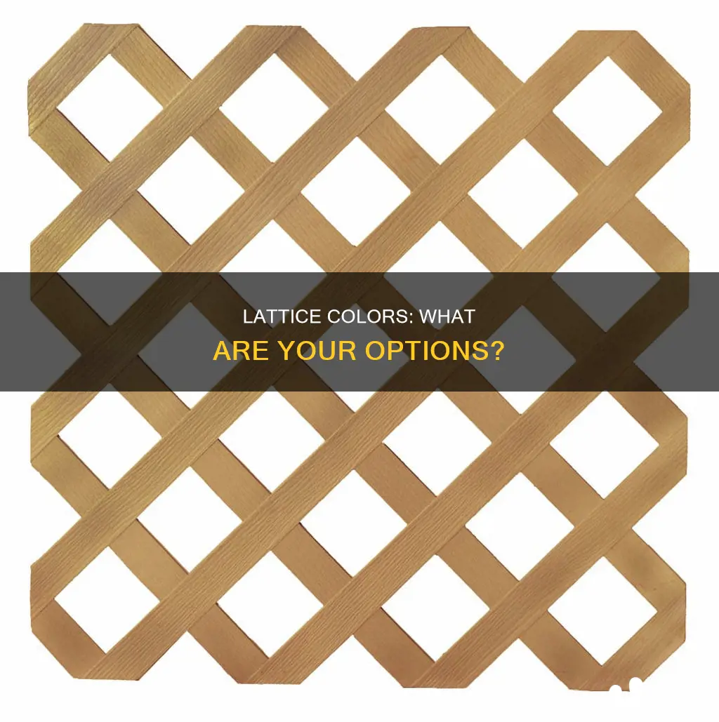 what color does plastic lattice come in