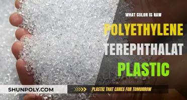 The Color of Raw Polyethylene Terephthalate Plastic