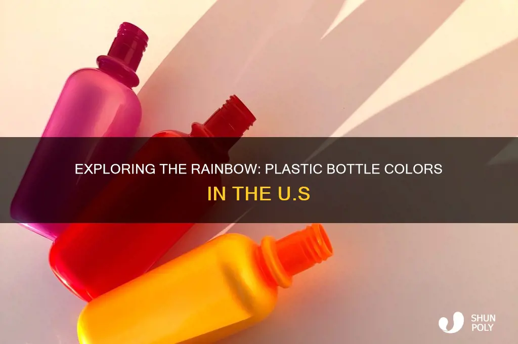 what color of plastic bottles are there in the us