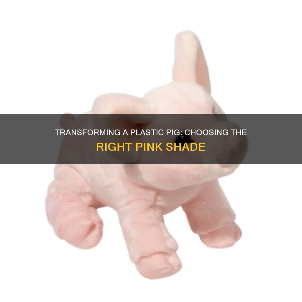 what color pink to repaint plastic pig
