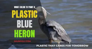 Choosing Paint Colors for a Plastic Blue Heron