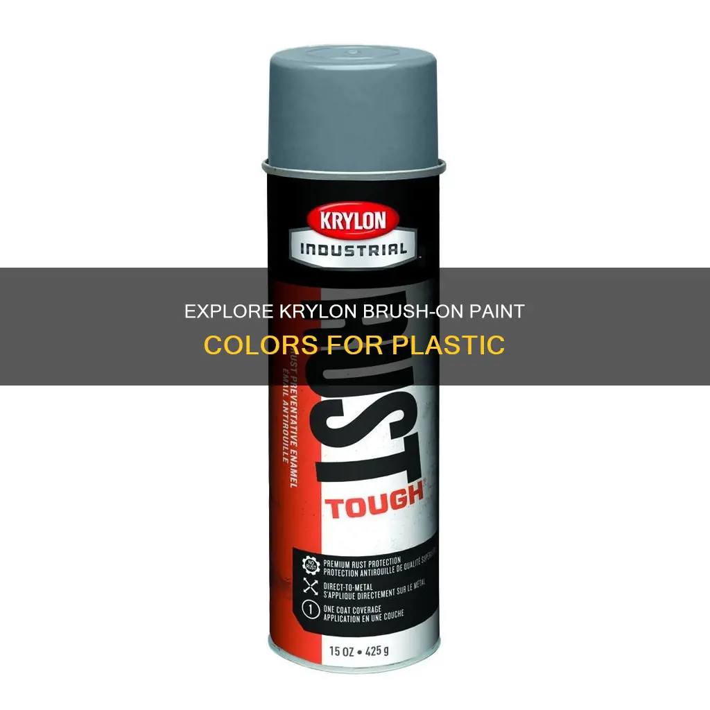 what colors does the krylon brush on paint for plastic
