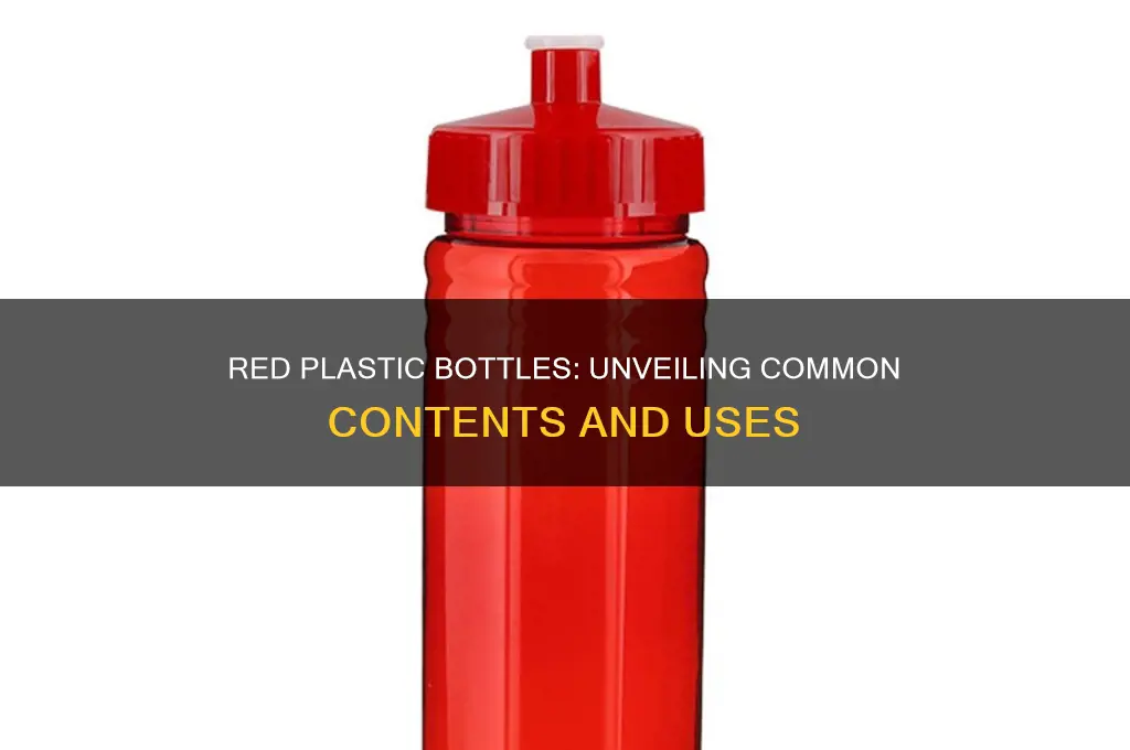 what comes in a red plastic bottles