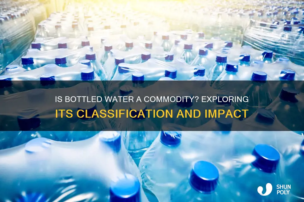 what commodity class is water in plastic bottles