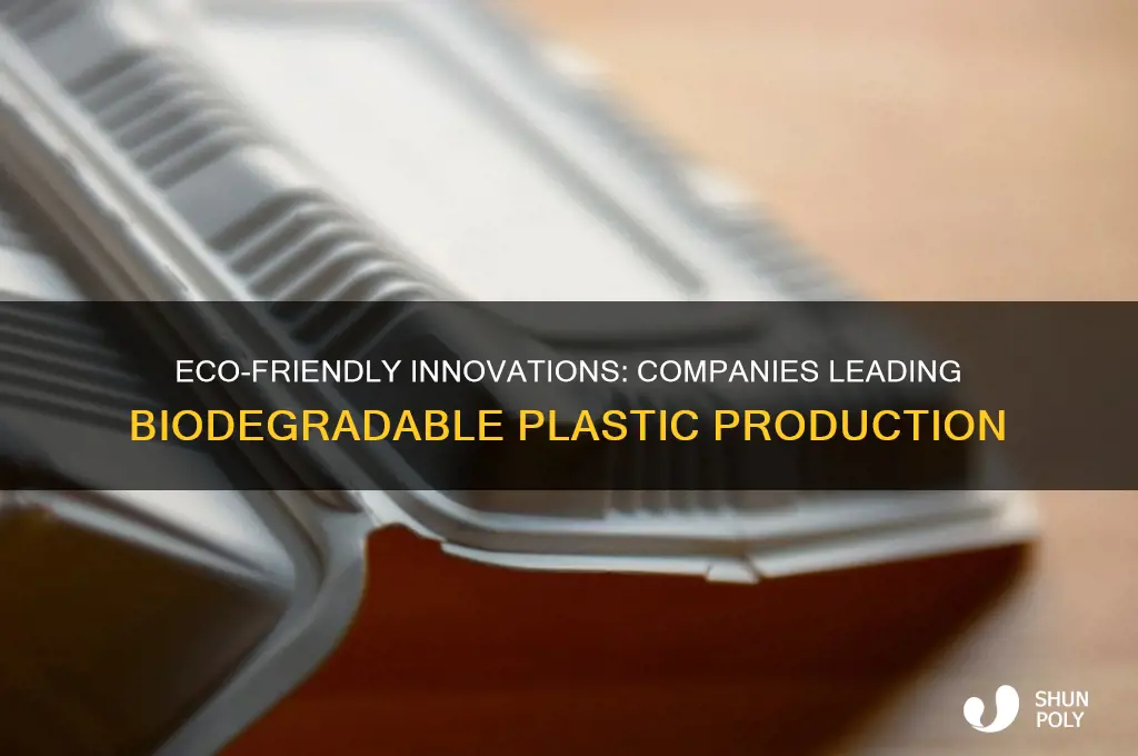 what companies make biodegradable plastic
