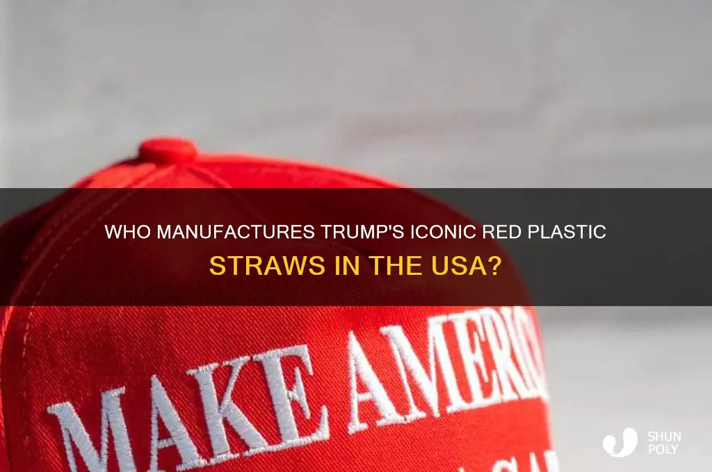 what company in usa makes trumps red plastic straws