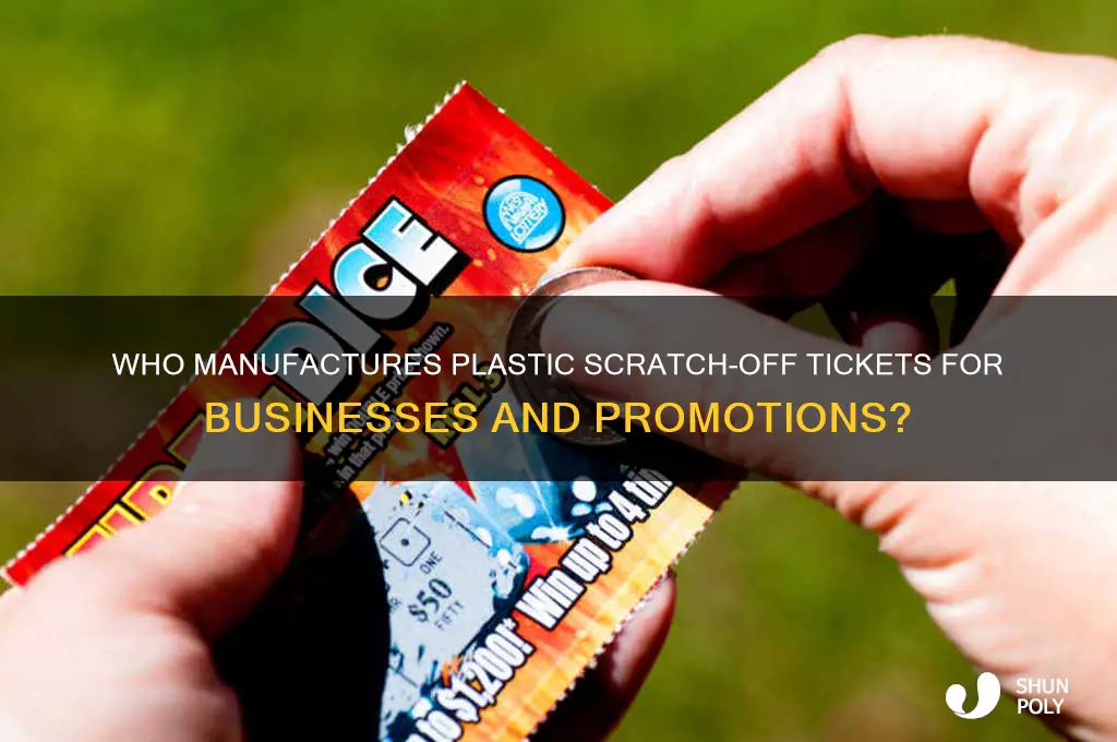 what company makes plastic scratch off tickets