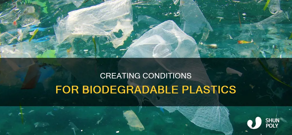what conditons are needed to biodegrade plastic