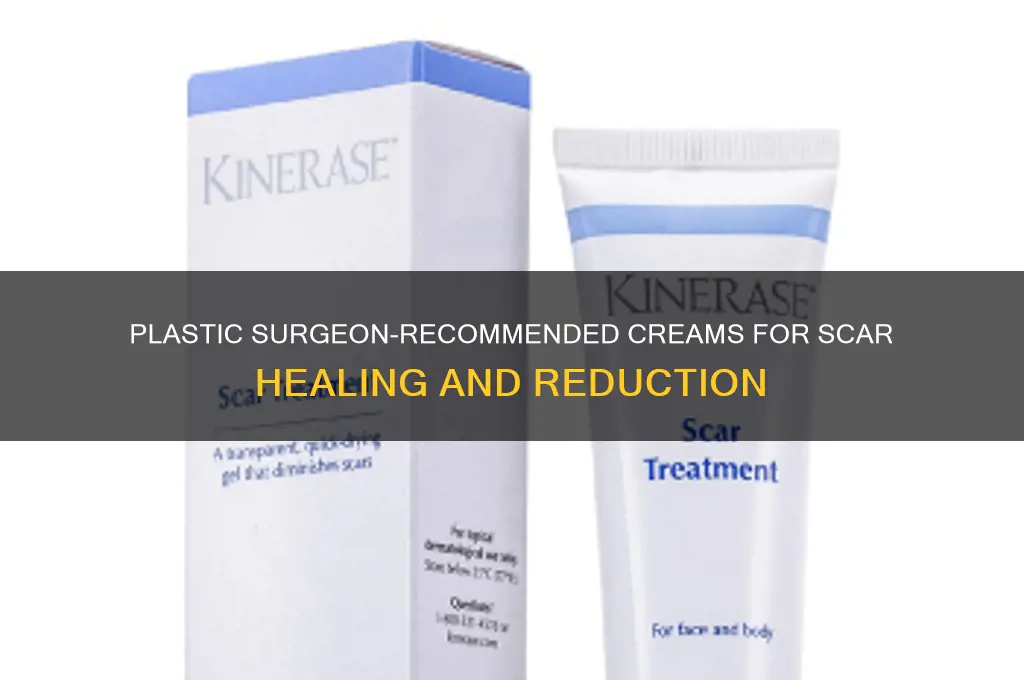 what creams do plastic surgeons recomend for scras