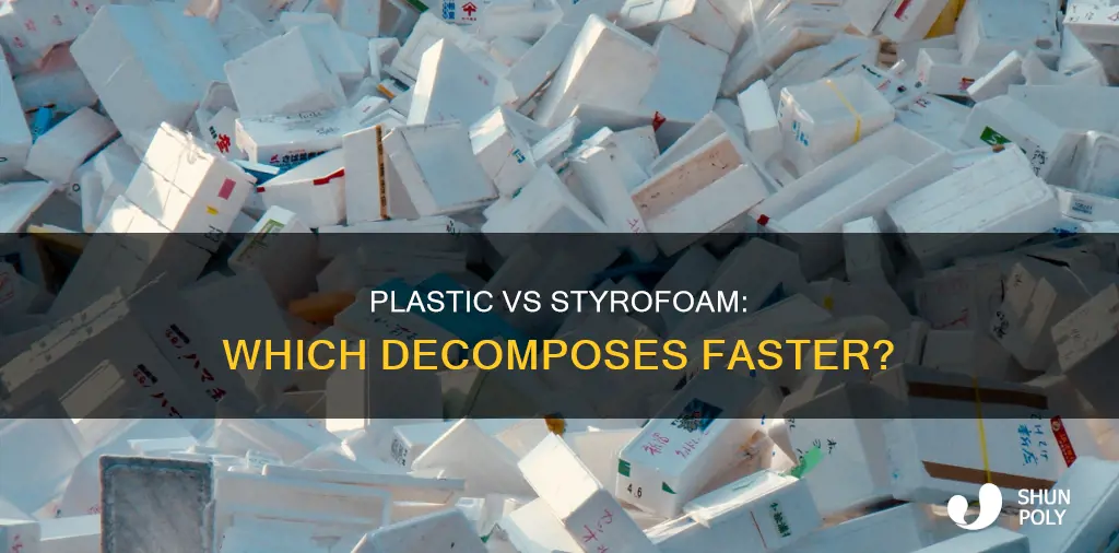 what decomposes faster plastic or styrofoam