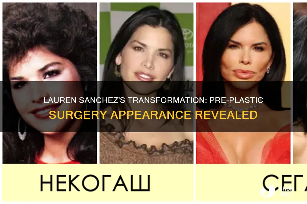 what did lauren sanchez look like before plastic surgery