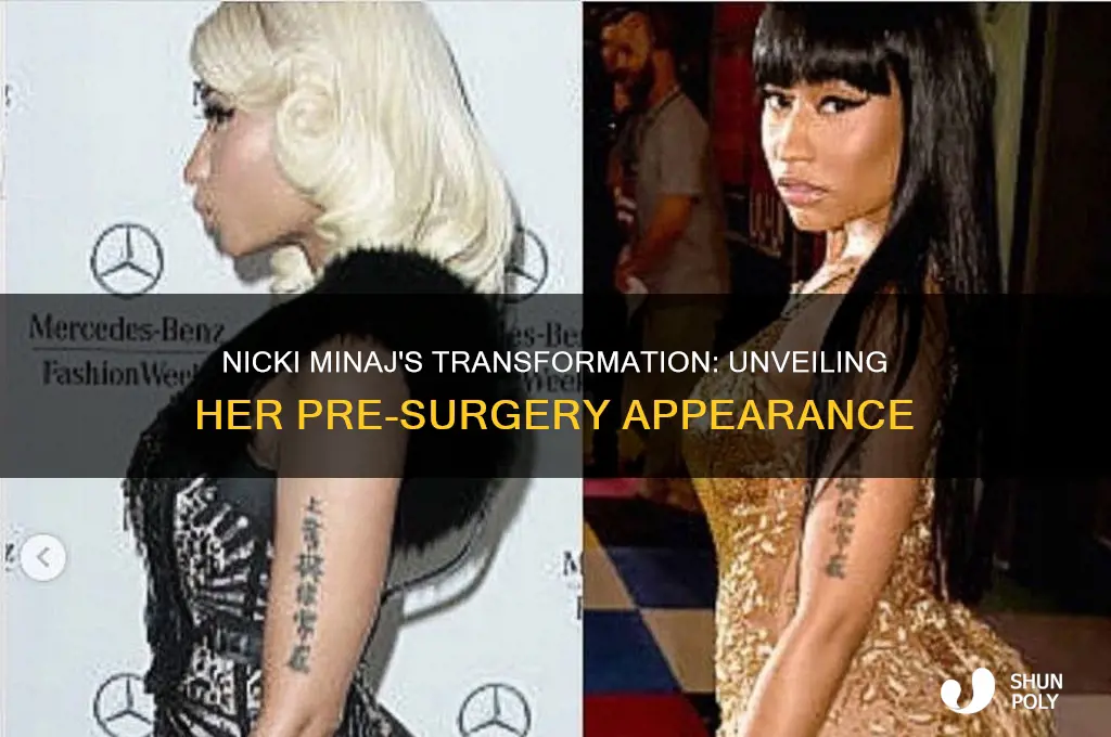 what did nicki minaj look like before plastic surgery