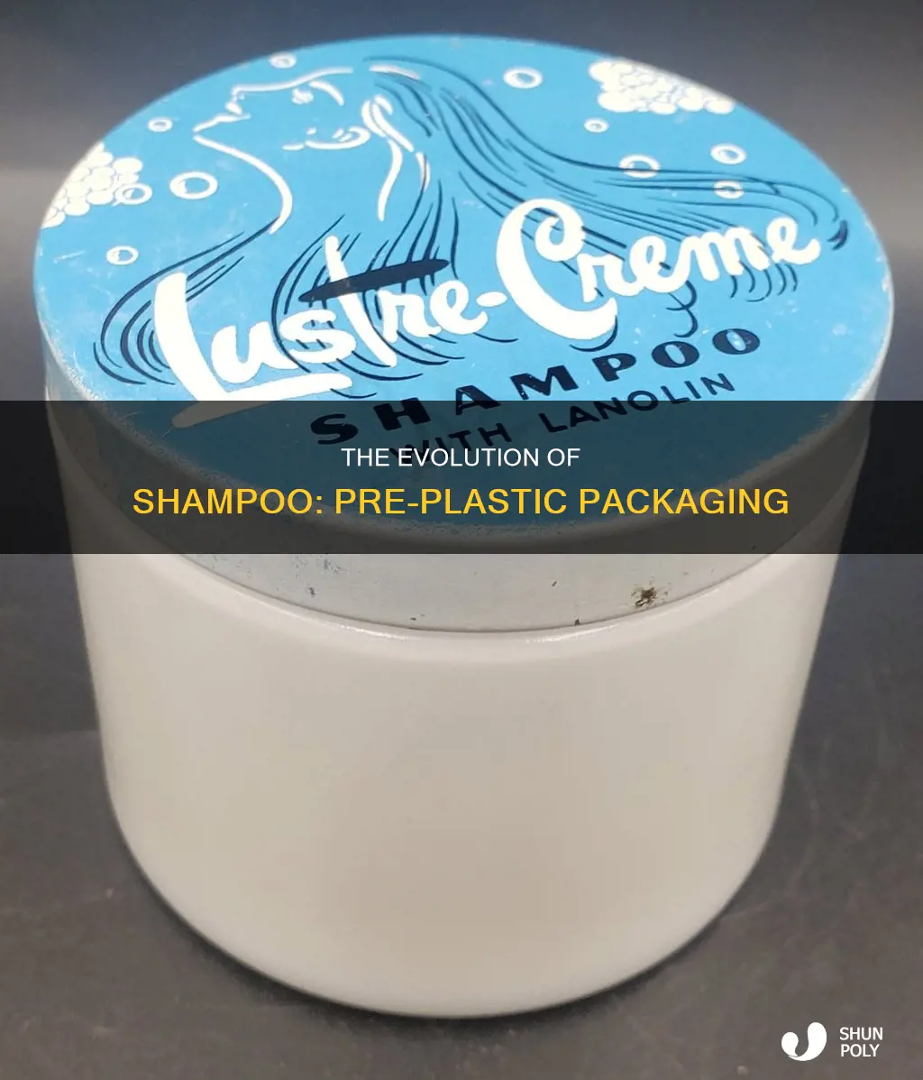 what did shampoo come in before plastic