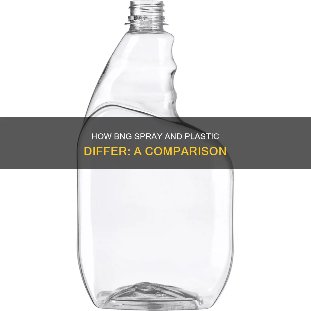 what different bng spray and plastic