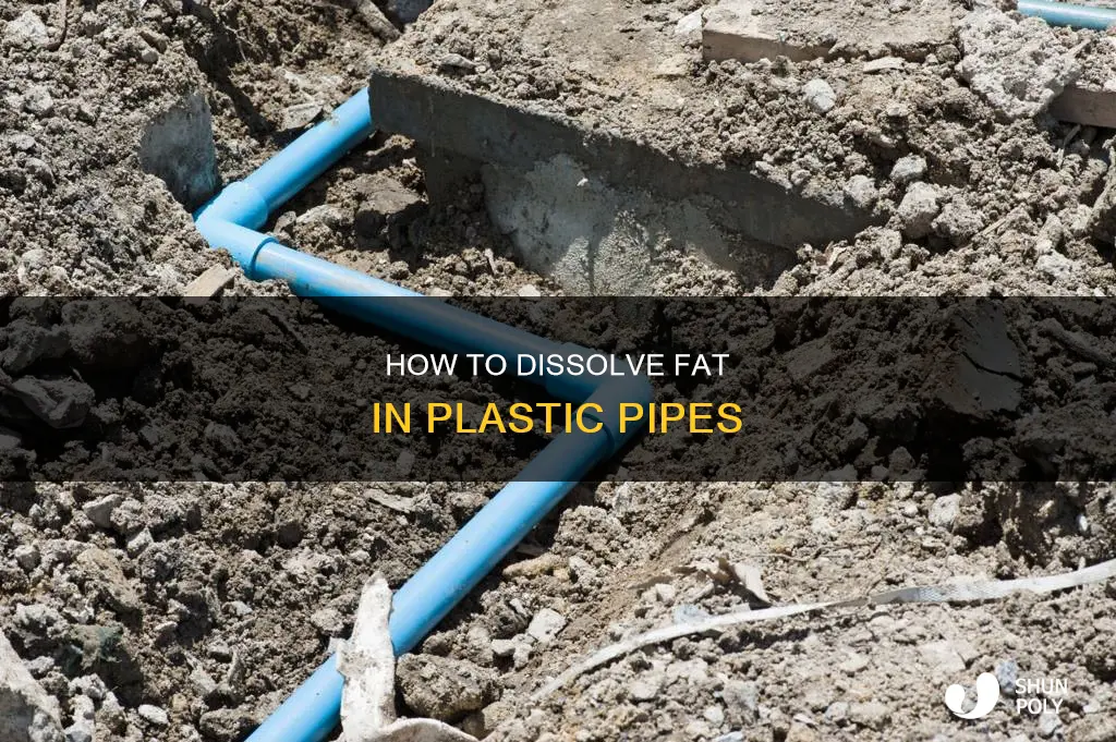 what dissolves fat in plastic pipes