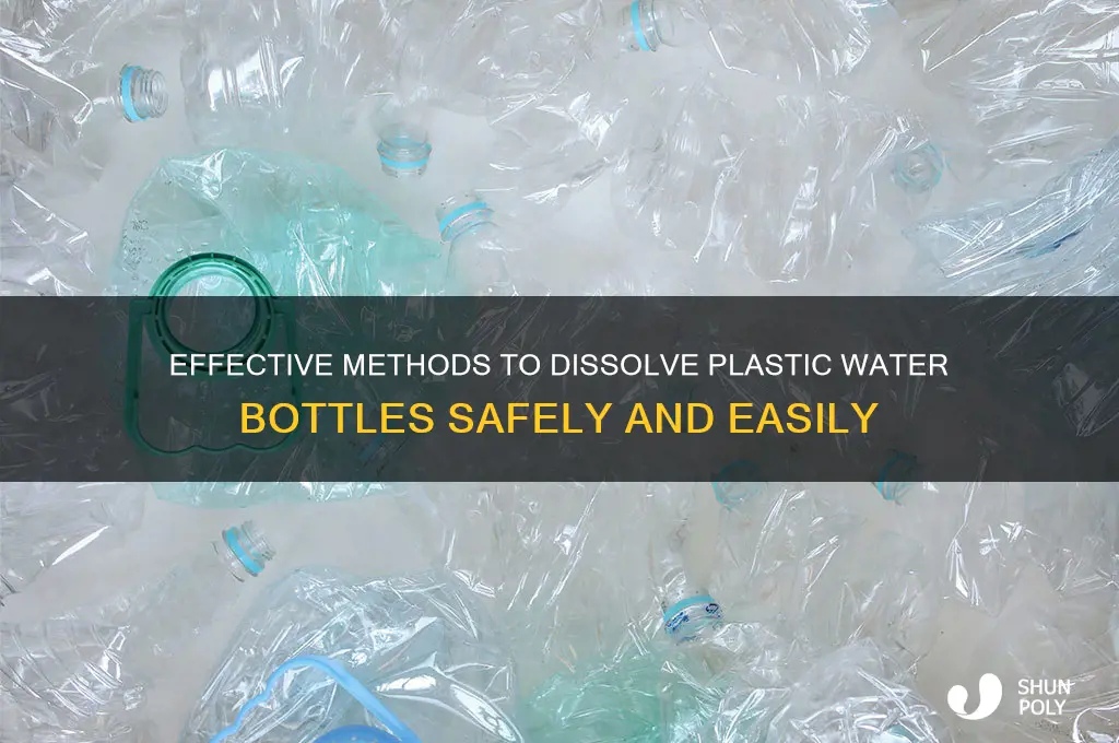 what dissolves plastic water bottles