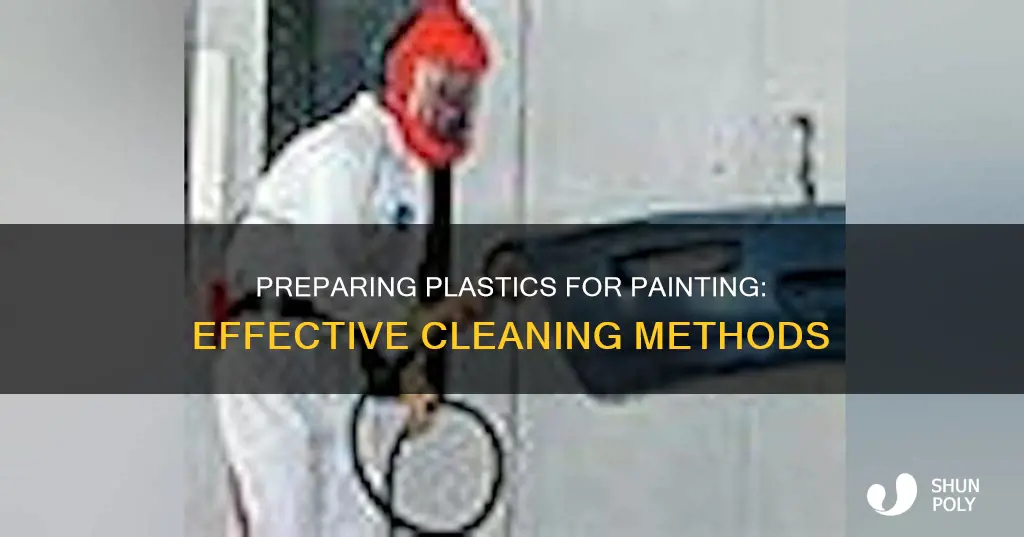 what do i clean plastic with before painting