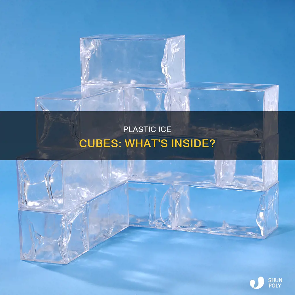 what do plastic ice cubes contain