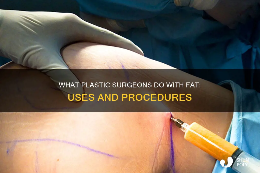 what do plastic surgeons do with fat