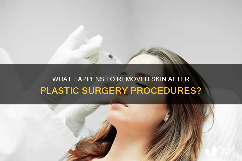 what do plastic surgeons do with removed skin