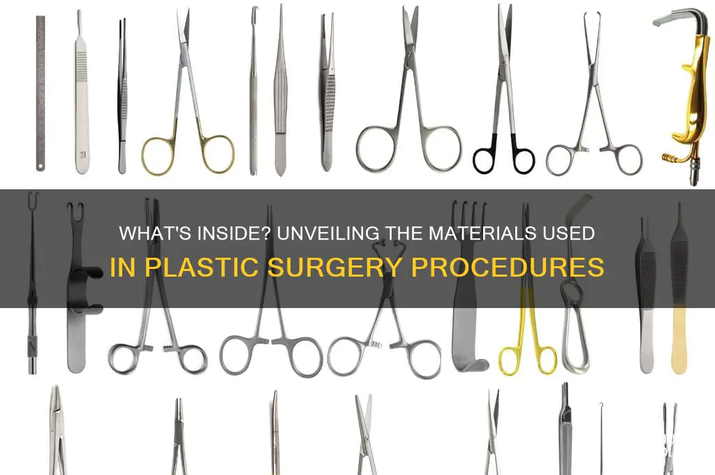 what do plastic surgeons put in patients