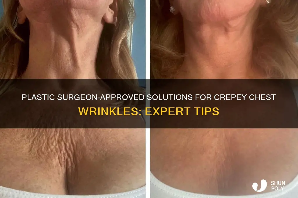 what do plastic surgeons recommend for crepey chest wrinkes