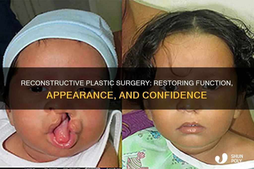 what do reconstructive plastic surgeons do