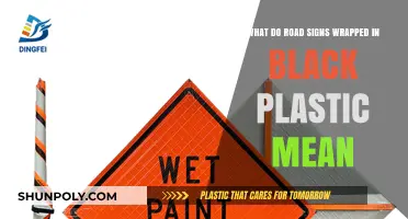 Unveiling the Mystery: Road Signs Wrapped in Black Plastic
