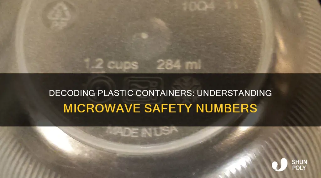 what do the numbers mean in plastic microwaveable containers