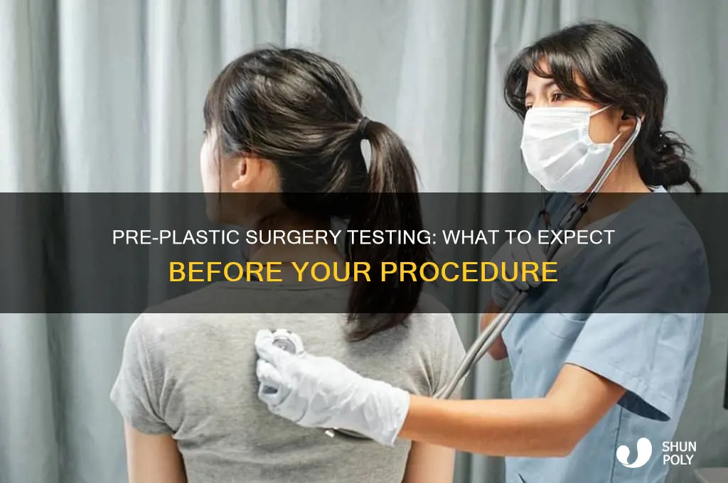 what do they test for before plastic surgery