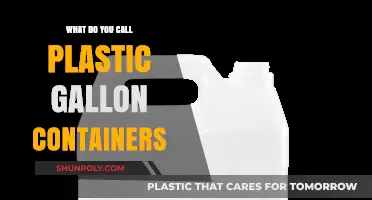 The Many Names of Plastic Gallon Containers