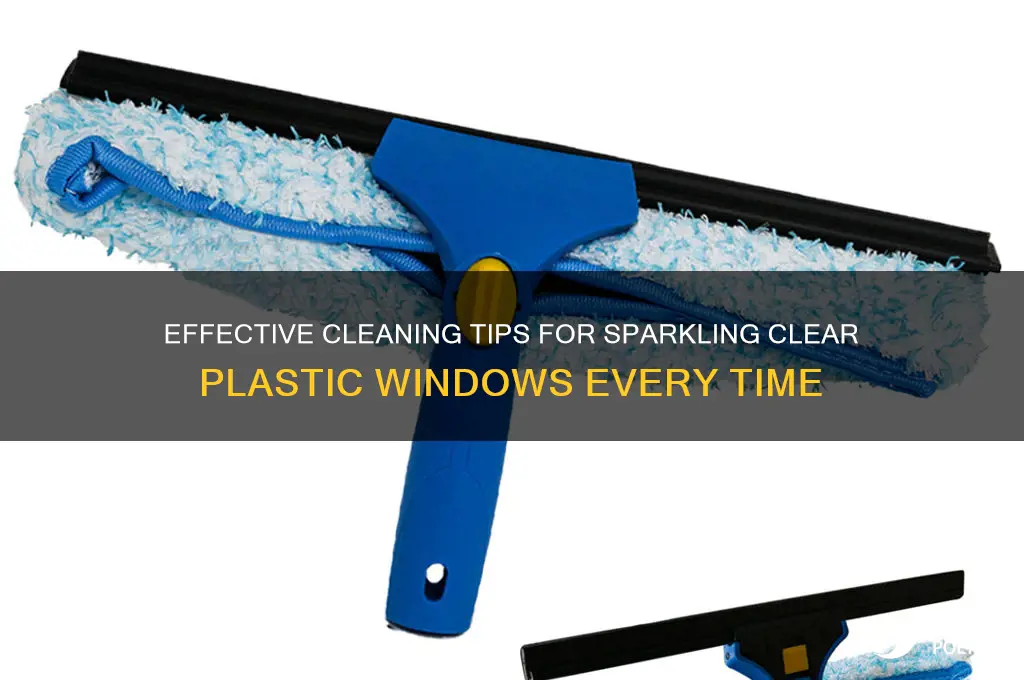 what do you clean plastic windows with