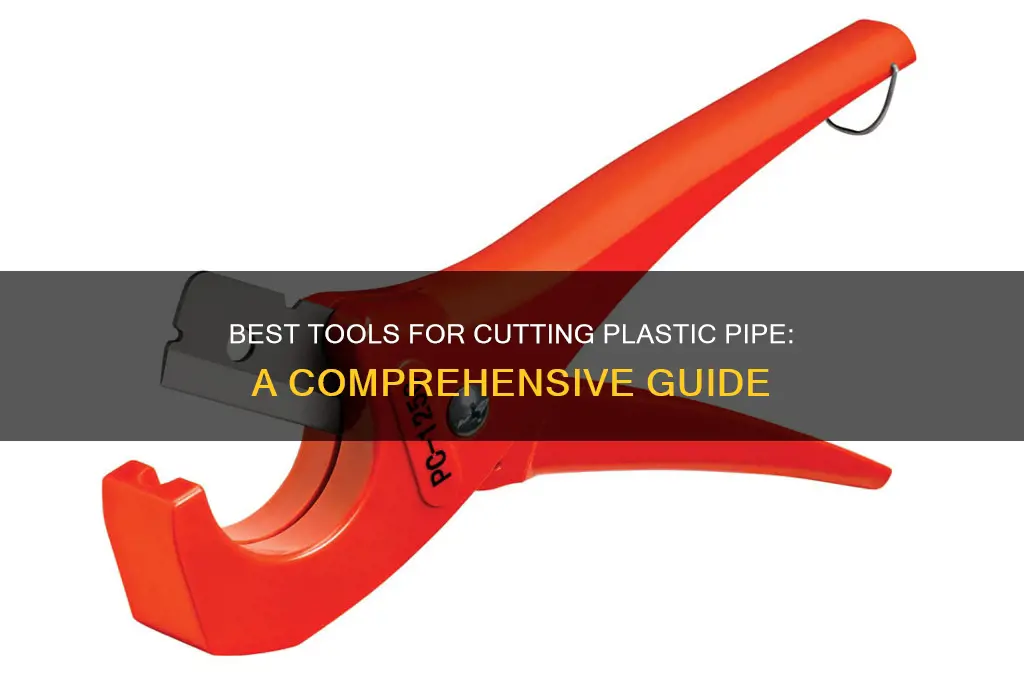 what do you cut plastic pipe with
