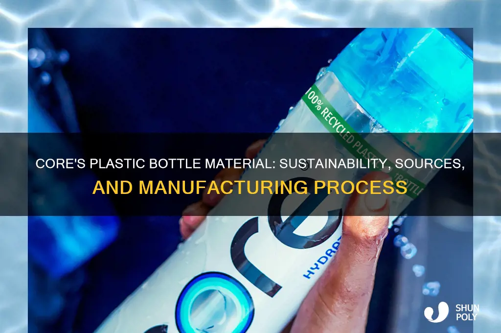 what doe core use for their plastic material bottle