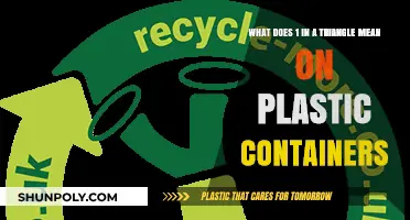 The Significance of Plastic Recycling: Triangle with Number 1