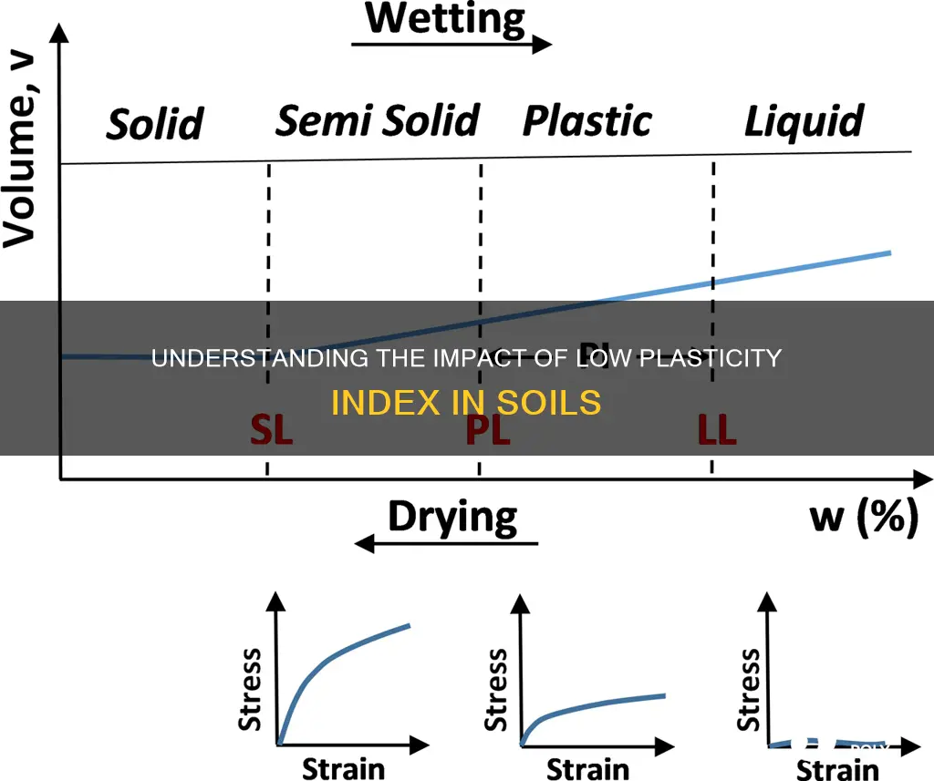 what does a low plasticity index mean