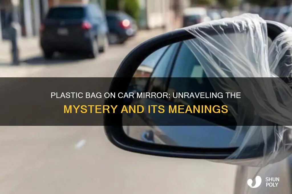 what does a plastic bag on a car mean