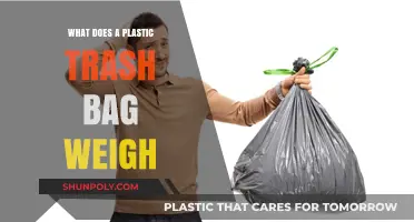 How Much Does a Plastic Trash Bag Weigh? A Quick Guide