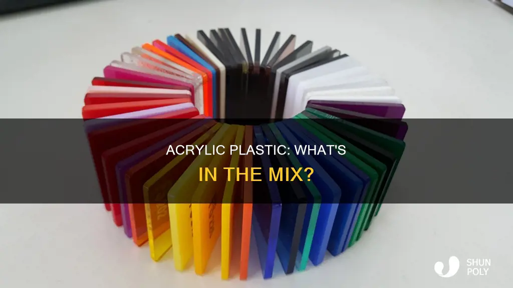 what does acrylic plastic contain