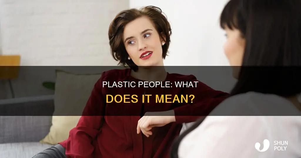 what does being a plastic person mean