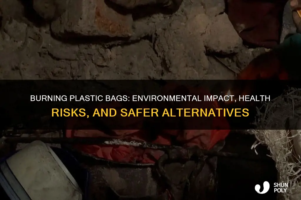 what does burning plastic bags do