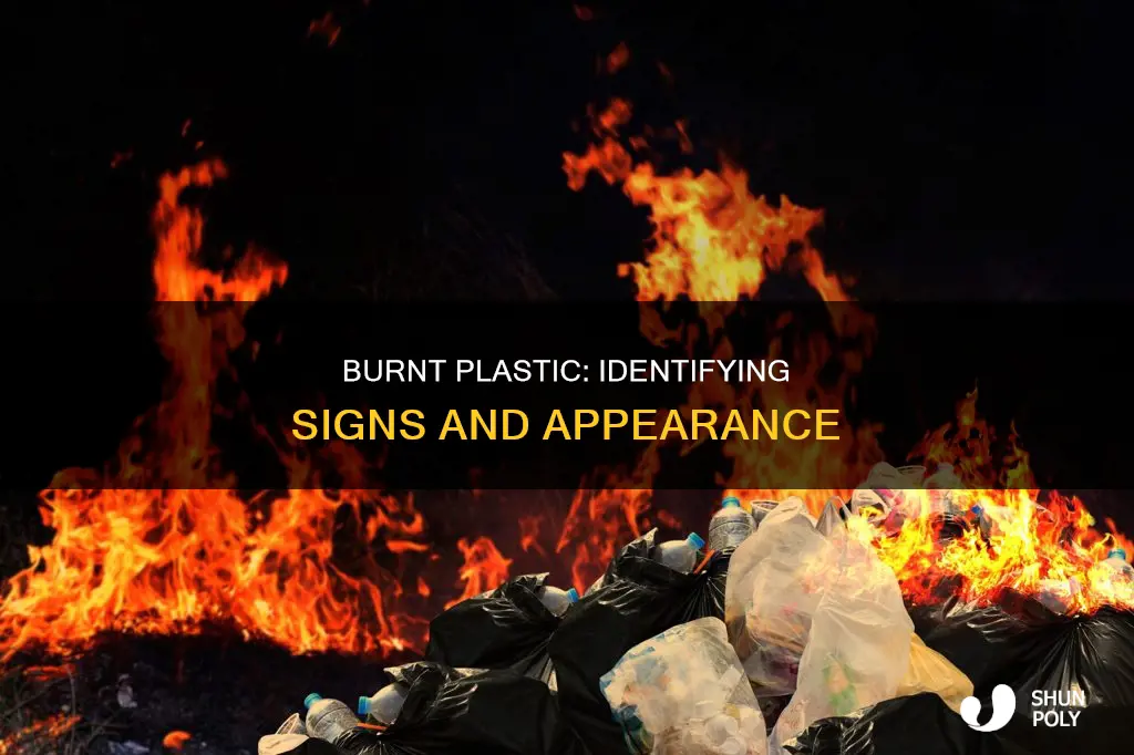 what does burnt plastic look like
